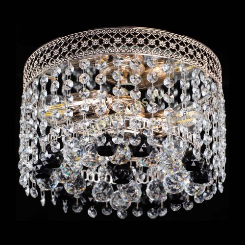 Люстра Венеция шар №2 черная в Кирове Гусь Хрустальный