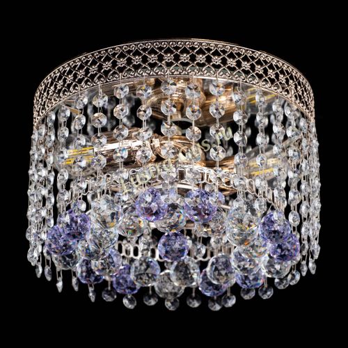 Люстра Венеция шар №2 фиолетовая в Кирове Гусь Хрустальный