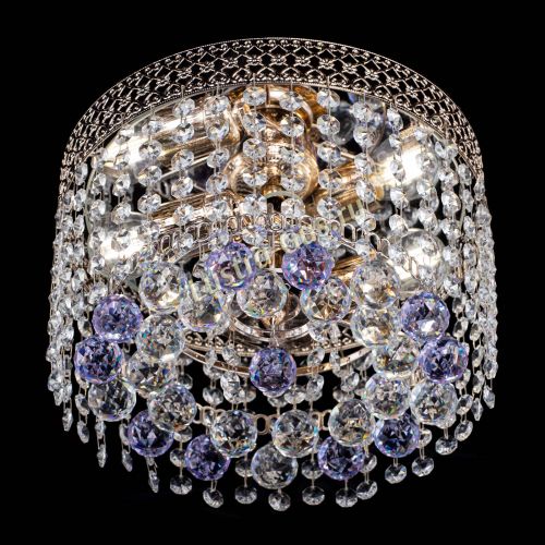 Люстра Венеция шар №2 фиолетовая в Кирове Гусь Хрустальный