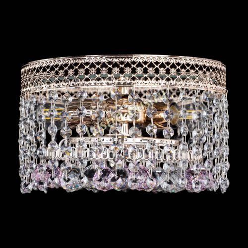 Люстра Венеция шар №2 розовая в Кирове Гусь Хрустальный