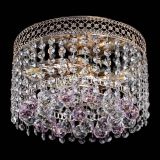 Люстра Венеция шар №2 розовая в Кирове