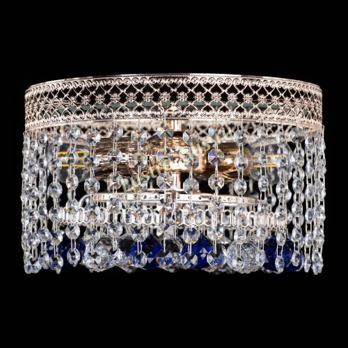 Люстра Венеция шар №2 синяя в Кирове Гусь Хрустальный