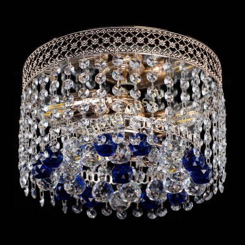 Люстра Венеция шар №2 синяя в Кирове Гусь Хрустальный