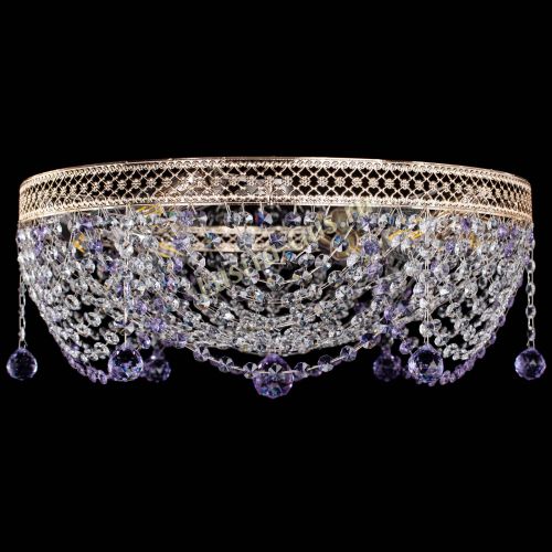 Люстра Венеция Жасмин фиолетовая в Кирове Гусь Хрустальный