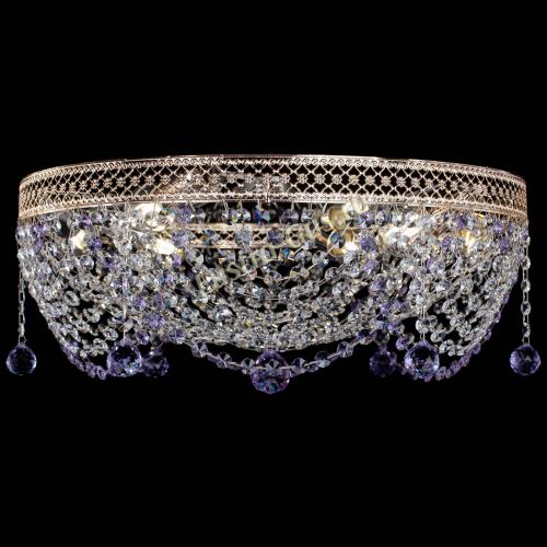 Люстра Венеция Жасмин фиолетовая в Кирове Гусь Хрустальный