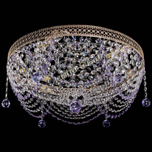 Люстра Венеция Жасмин фиолетовая в Кирове Гусь Хрустальный