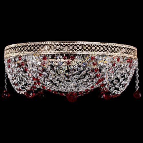 Люстра Венеция Жасмин красная в Кирове Гусь Хрустальный