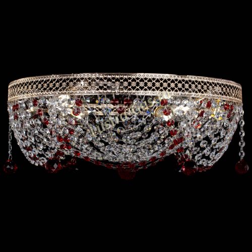 Люстра Венеция Жасмин красная в Кирове Гусь Хрустальный