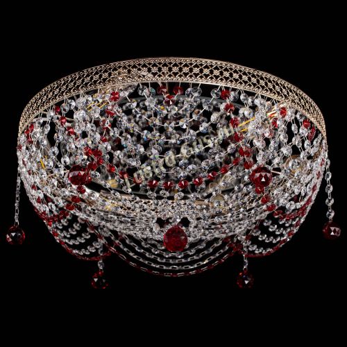 Люстра Венеция Жасмин красная в Кирове Гусь Хрустальный