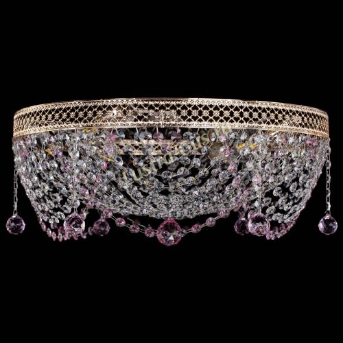 Люстра Венеция Жасмин розовая в Кирове Гусь Хрустальный