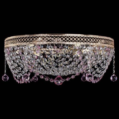 Люстра Венеция Жасмин розовая в Кирове Гусь Хрустальный