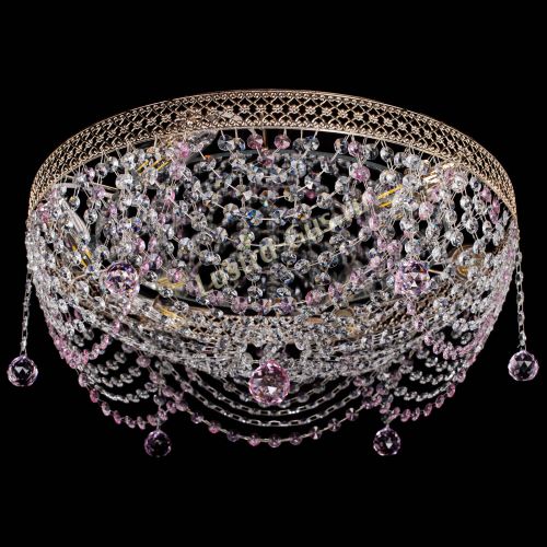 Люстра Венеция Жасмин розовая в Кирове Гусь Хрустальный