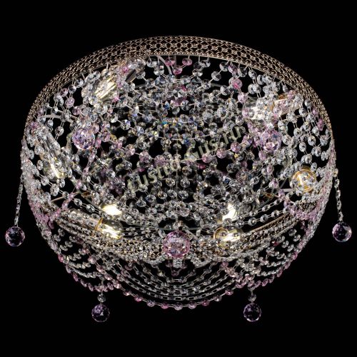 Люстра Венеция Жасмин розовая в Кирове Гусь Хрустальный