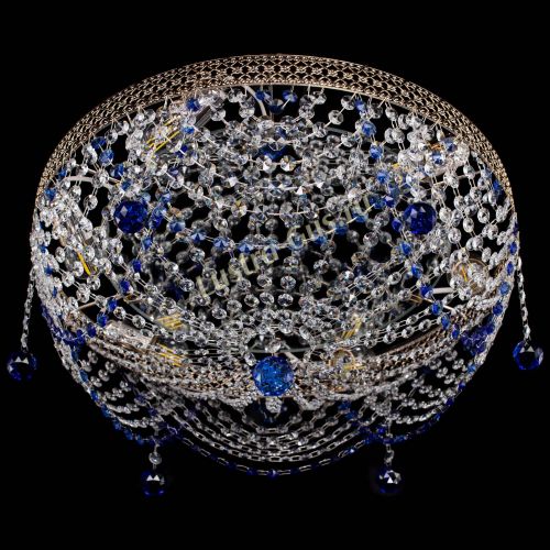 Люстра Венеция Жасмин синяя в Кирове Гусь Хрустальный