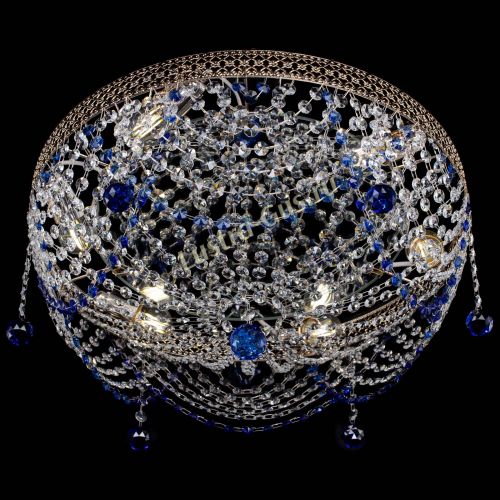 Люстра Венеция Жасмин синяя в Кирове Гусь Хрустальный