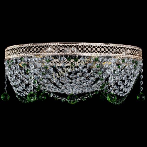 Люстра Венеция Жасмин зеленая в Кирове Гусь Хрустальный