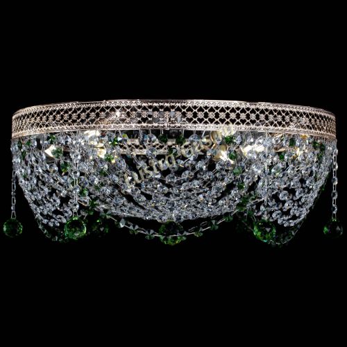 Люстра Венеция Жасмин зеленая в Кирове Гусь Хрустальный