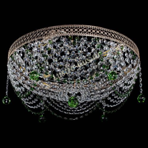 Люстра Венеция Жасмин зеленая в Кирове Гусь Хрустальный