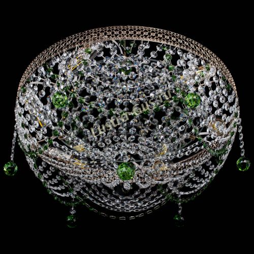 Люстра Венеция Жасмин зеленая в Кирове Гусь Хрустальный