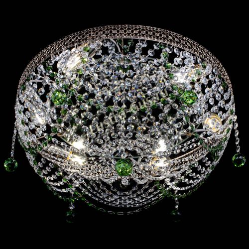 Люстра Венеция Жасмин зеленая в Кирове Гусь Хрустальный