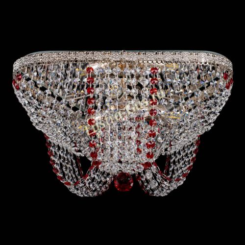 Люстра Верона Токката №5 красная в Кирове Гусь Хрустальный