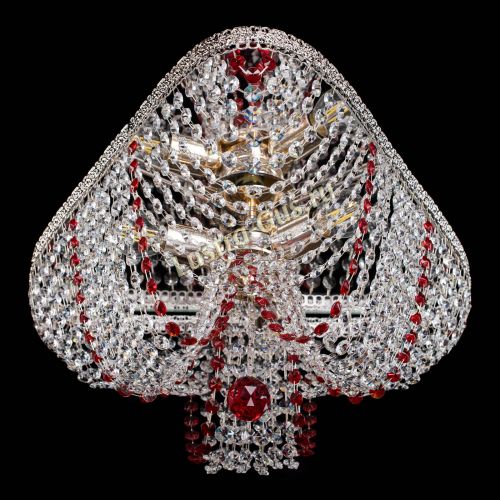 Люстра Верона Токката №5 красная в Кирове Гусь Хрустальный