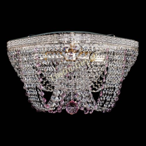 Люстра Верона Токката №5 розовая в Кирове Гусь Хрустальный
