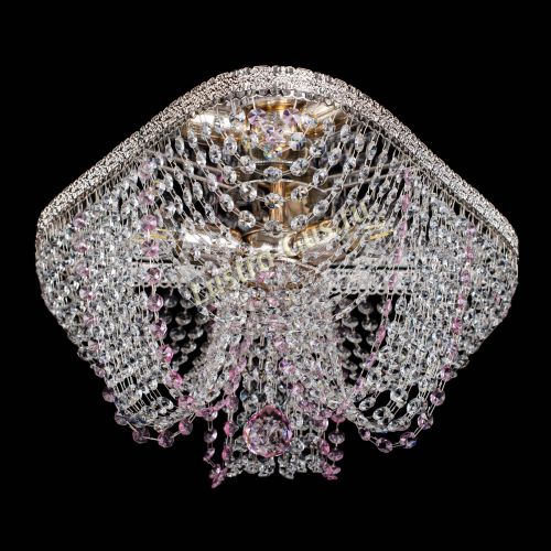 Люстра Верона Токката №5 розовая в Кирове Гусь Хрустальный