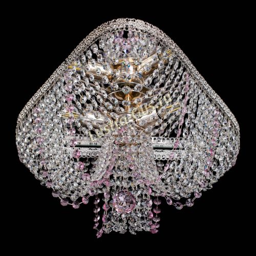 Люстра Верона Токката №5 розовая в Кирове Гусь Хрустальный