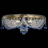 Люстра Виктория Синяя под бронзу в Кирове