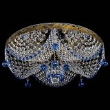 Люстра Виктория Синяя под бронзу в Кирове