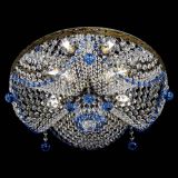 Люстра Виктория Синяя под бронзу в Кирове