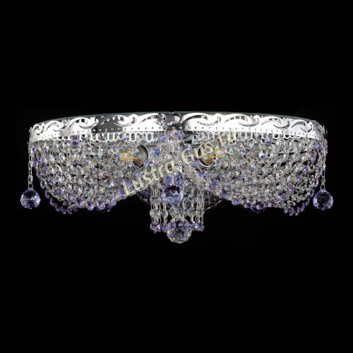 Люстра Виктория фиолетовая в Кирове Гусь Хрустальный