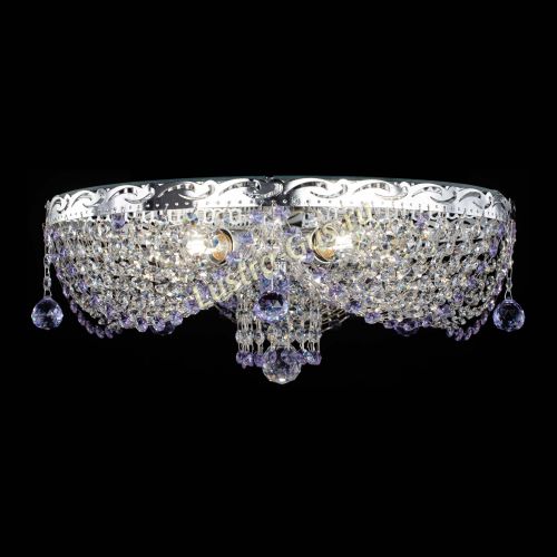 Люстра Виктория фиолетовая в Кирове Гусь Хрустальный