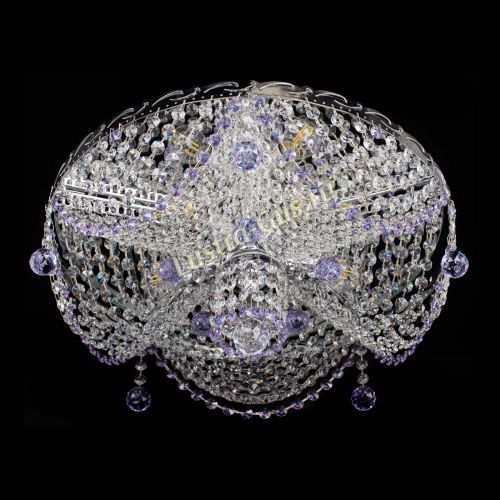 Люстра Виктория фиолетовая в Кирове Гусь Хрустальный