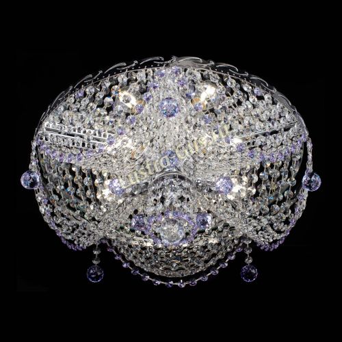 Люстра Виктория фиолетовая в Кирове Гусь Хрустальный