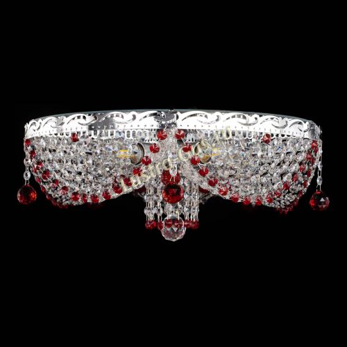 Люстра Виктория красная в Кирове Гусь Хрустальный