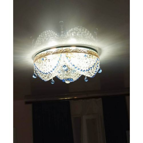 Люстра Виктория Синяя в Кирове Гусь Хрустальный