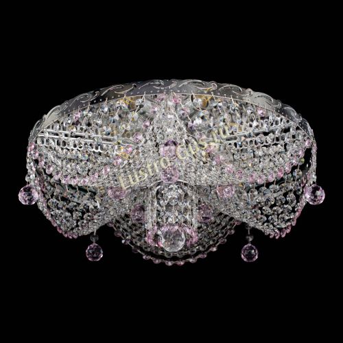 Люстра Виктория розовая в Кирове Гусь Хрустальный