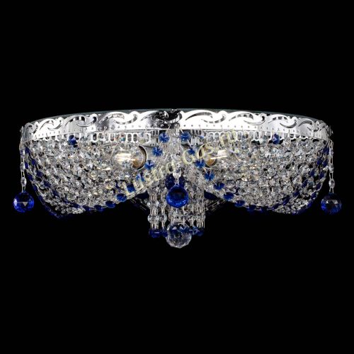 Люстра Виктория Синяя в Кирове Гусь Хрустальный