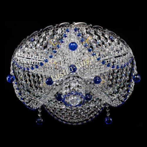 Люстра Виктория Синяя в Кирове Гусь Хрустальный