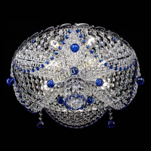 Люстра Виктория Синяя в Кирове Гусь Хрустальный