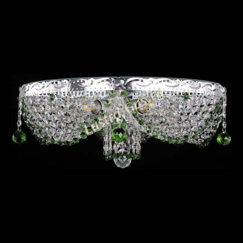 Люстра Виктория зеленая в Кирове Гусь Хрустальный