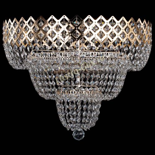 Люстра Водопад Корона №2 в Кирове Гусь Хрустальный