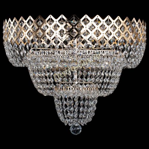 Люстра Водопад Корона №2 в Кирове Гусь Хрустальный