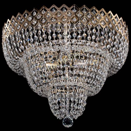 Люстра Водопад Корона №2 в Кирове Гусь Хрустальный