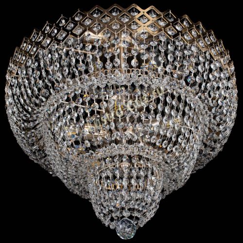 Люстра Водопад Корона №2 в Кирове Гусь Хрустальный