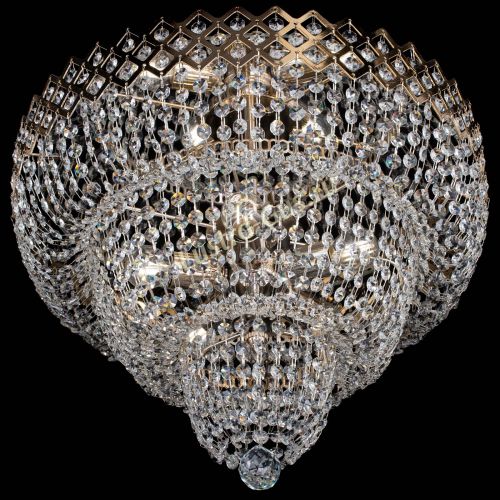 Люстра Водопад Корона №2 в Кирове Гусь Хрустальный
