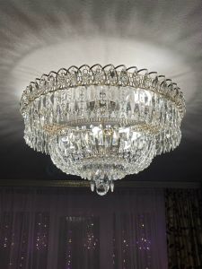 Люстра Хрустальный Каскад Перо в Кирове отзыв и фото покупателя