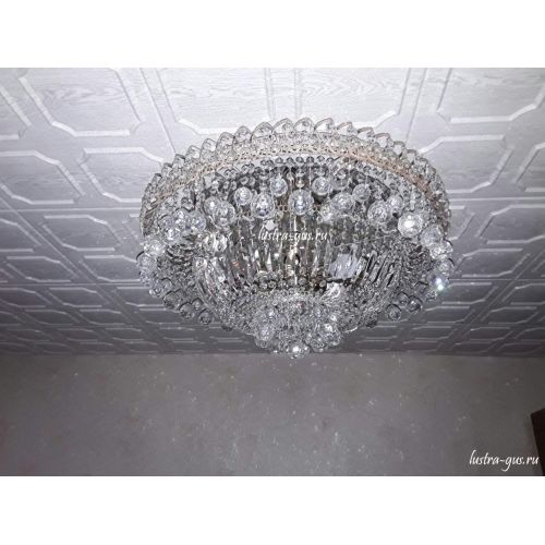 Люстра Водопад шар в Кирове Гусь Хрустальный